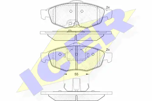 накладки ICER 181559