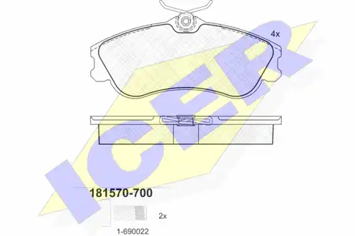 накладки ICER 181570-700