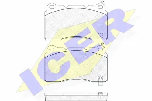 накладки ICER 181585