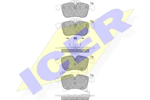 накладки ICER 181592