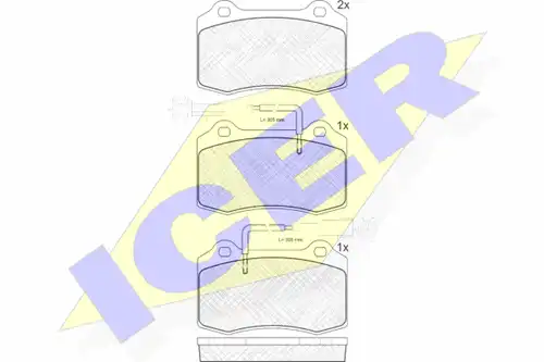 накладки ICER 181598