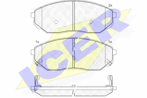накладки ICER 181606