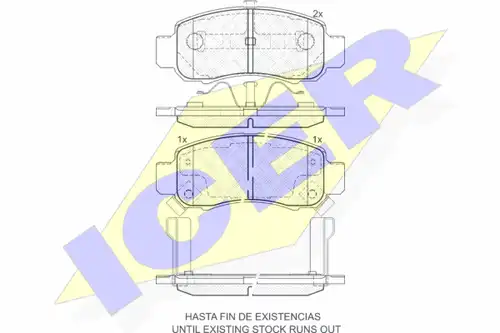 накладки ICER 181609