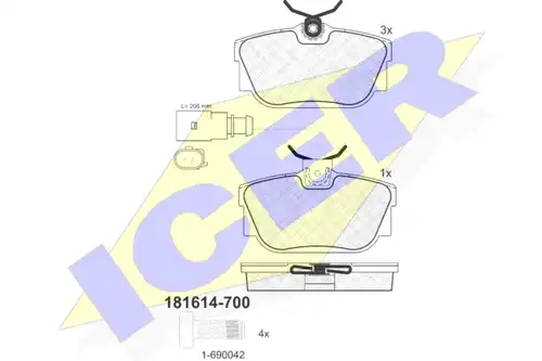 накладки ICER 181614-700