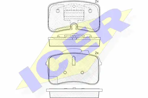 накладки ICER 181626