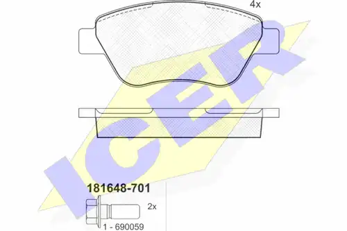 накладки ICER 181648-701
