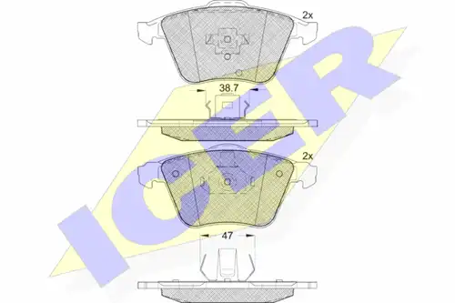 накладки ICER 181652