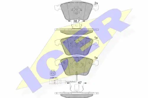 накладки ICER 181653