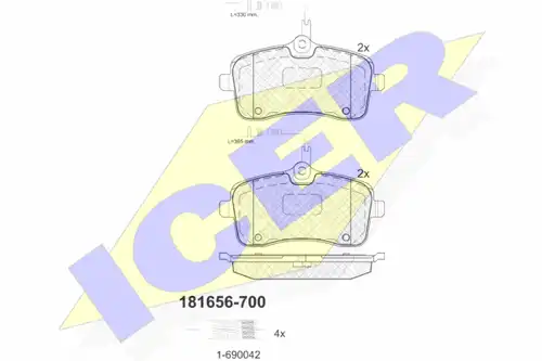 накладки ICER 181656-700