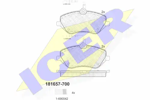 накладки ICER 181657-700