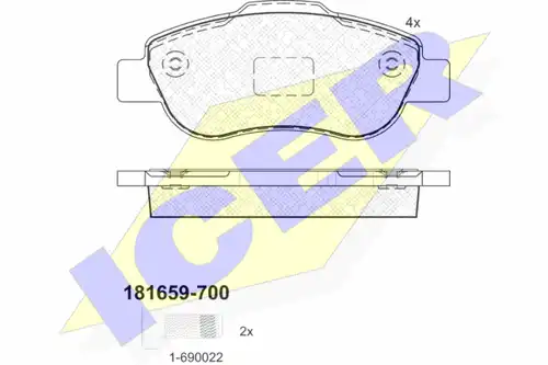 накладки ICER 181659-700