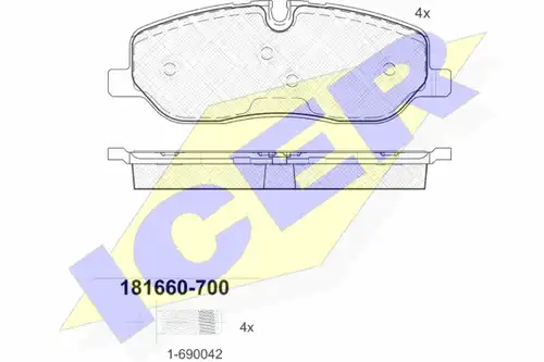 накладки ICER 181660-700