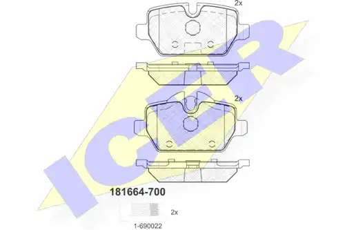 накладки ICER 181664-700