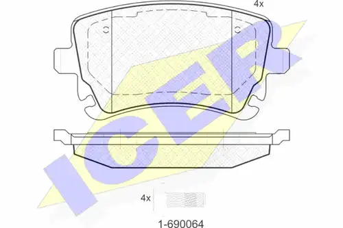 накладки ICER 181674-204