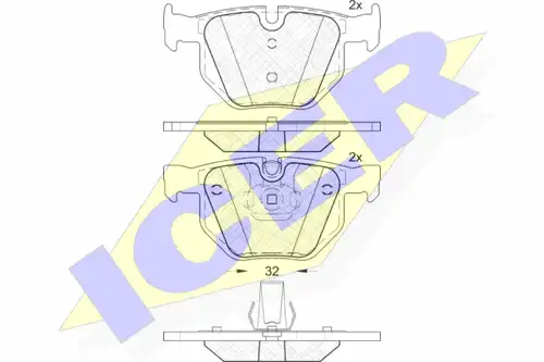накладки ICER 181685-202
