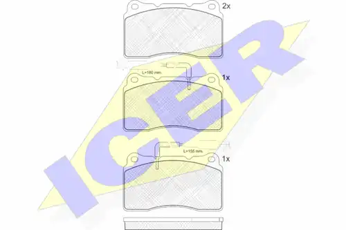 накладки ICER 181730