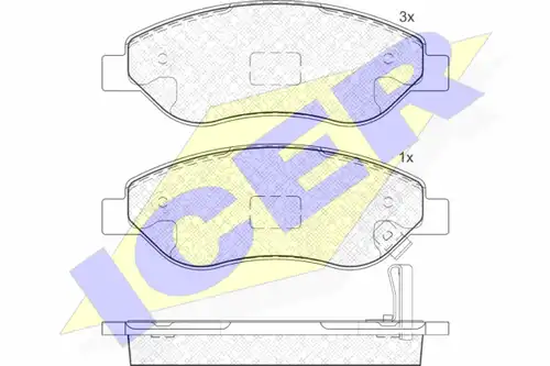 накладки ICER 181850