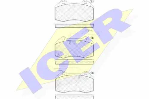 накладки ICER 181879-203