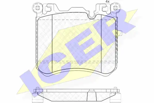 накладки ICER 181984
