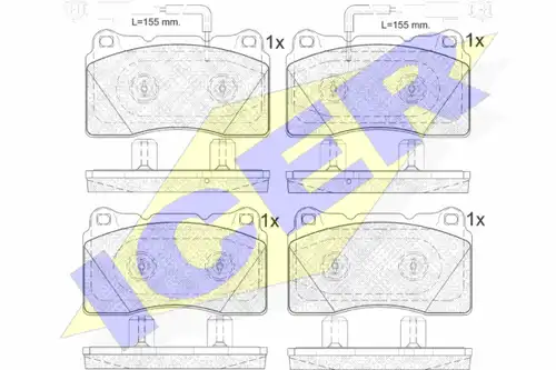 накладки ICER 182010