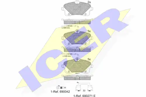 накладки ICER 182024