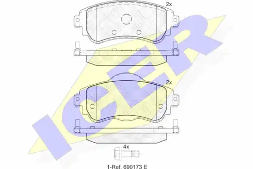 накладки ICER 182027