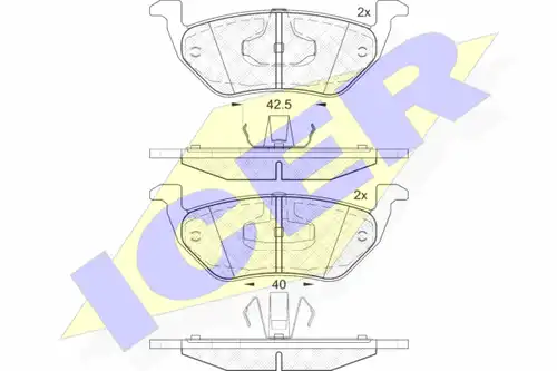 накладки ICER 182031