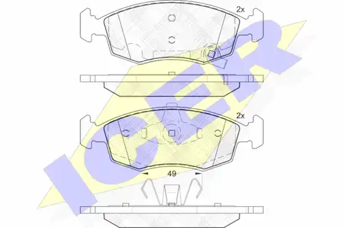 накладки ICER 182032