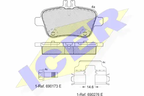 накладки ICER 182039