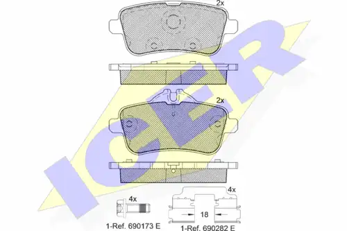 накладки ICER 182072-067