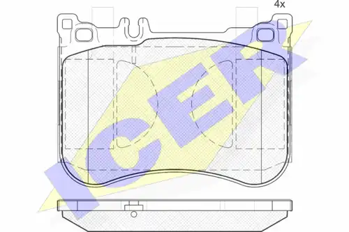 накладки ICER 182080