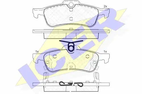 накладки ICER 182101