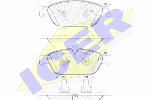 накладки ICER 182103