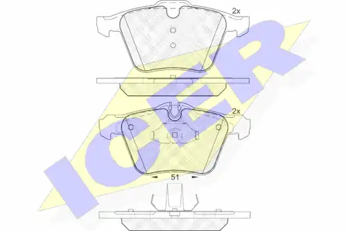 накладки ICER 182149
