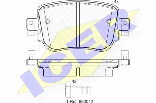 накладки ICER 182152