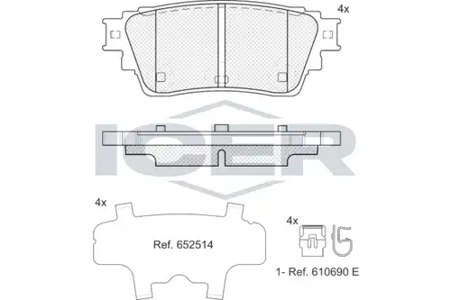 накладки ICER 182488