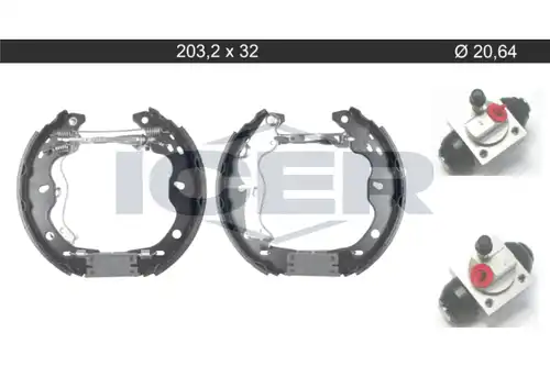 комплект спирачна челюст ICER 79KT0121 C