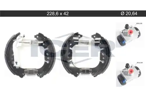 комплект спирачна челюст ICER 79KT0122 C