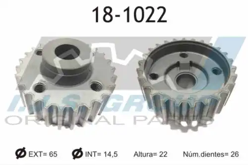 зъбно колело, колянов вал IJS GROUP 18-1022