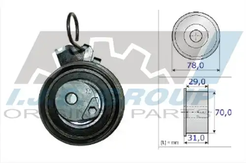 обтяжна ролка, ангренаж IJS GROUP 93-1731