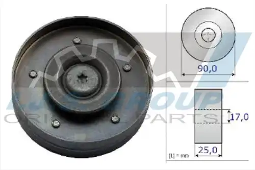 паразитна/ водеща ролка, пистов ремък IJS GROUP 93-2158