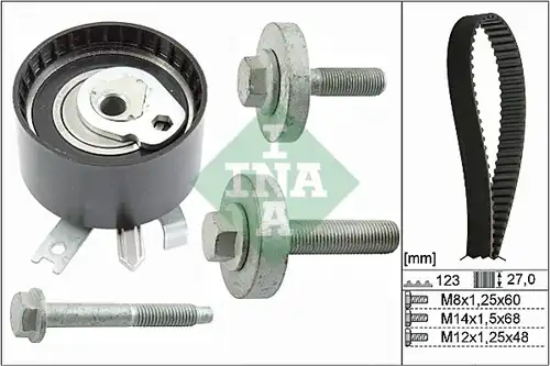 комплект ангренажен ремък INA 530 0197 10