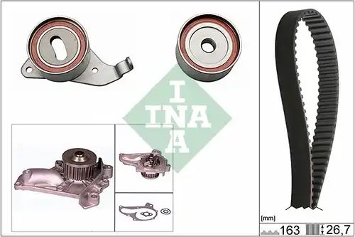 водна помпа+ к-кт ангренажен ремък INA 530 0268 30