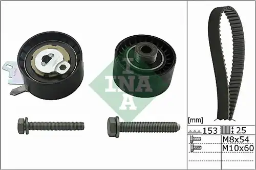 комплект ангренажен ремък INA 530 0471 10