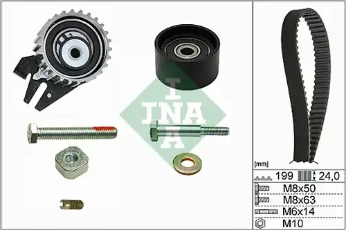 комплект ангренажен ремък INA 530 0562 10