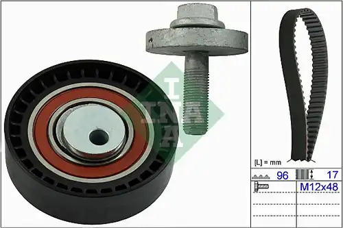 комплект ангренажен ремък INA 530 0604 10