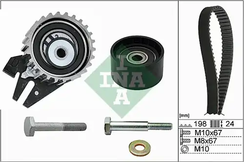 комплект ангренажен ремък INA 530 0626 10