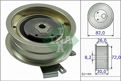 обтяжна ролка, ангренаж INA 531 0203 20