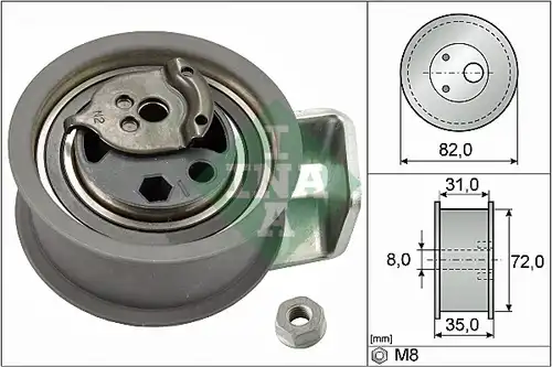 обтяжна ролка, ангренаж INA 531 0436 20