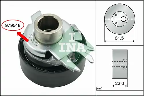 обтяжна ролка, ангренаж INA 531 0525 30